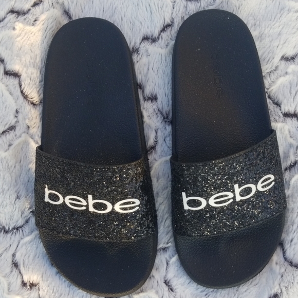bebe Shoes - 🔥BEBE!!🔥BEBE SPRINKLE SLIDES!! SIZE 7!!